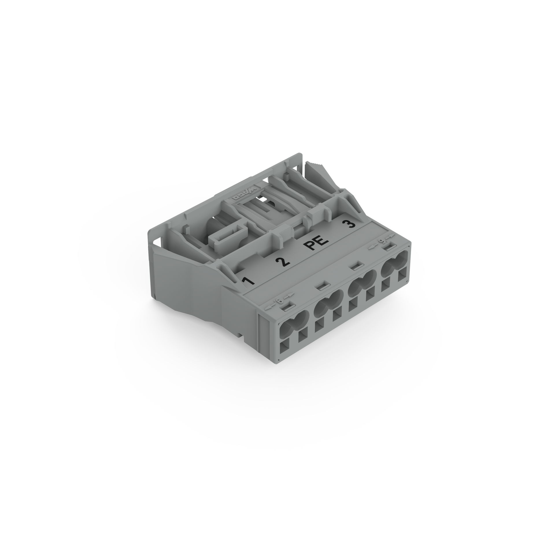 Snap-In-Stecker 4-polig Kod. B grau