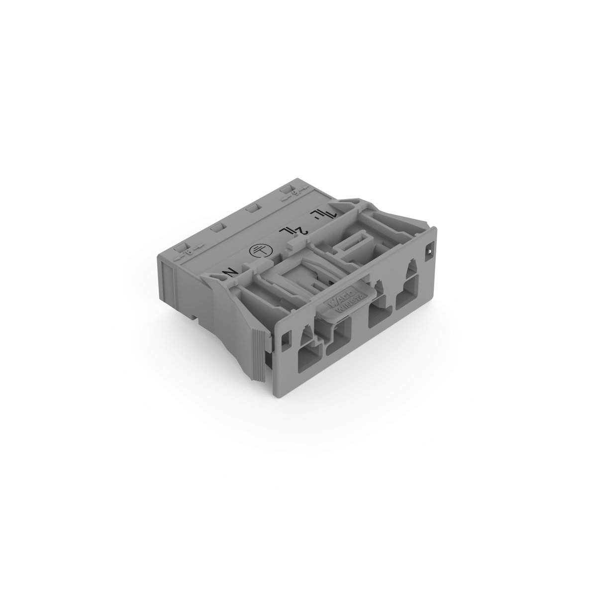 Snap-In-Stecker 4-polig Kod. B grau – Bild 2 von 5