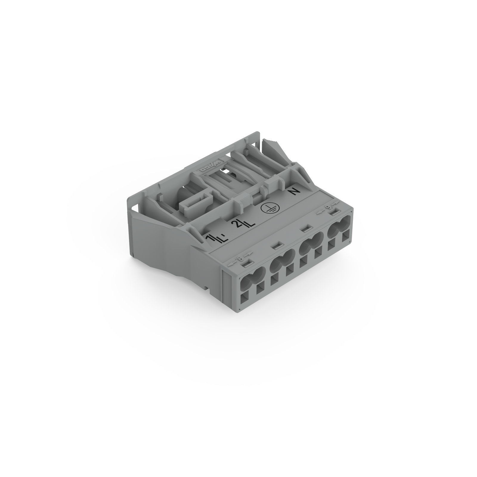 Snap-In-Stecker 4-polig Kod. B grau
