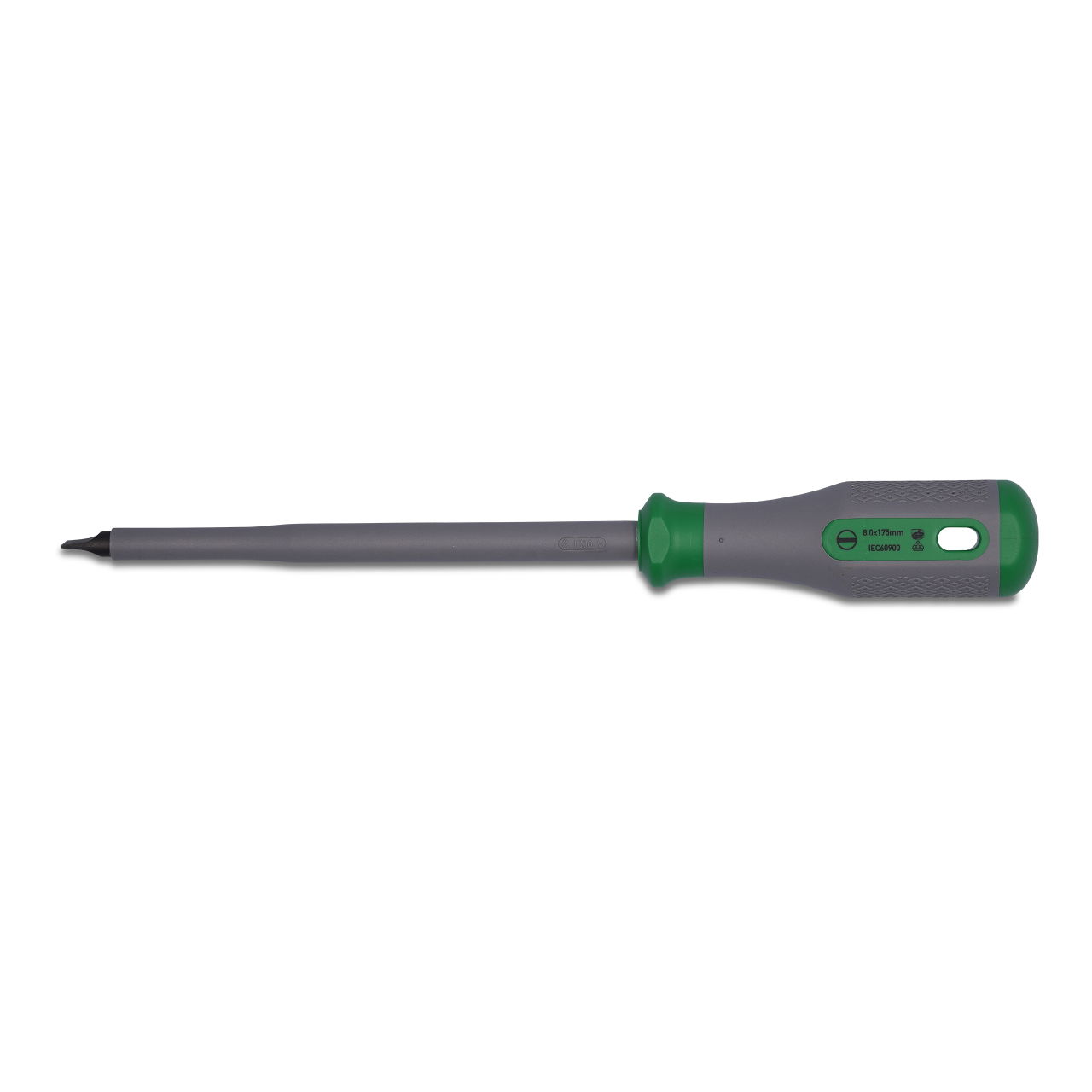 VDE-Schlitzschraubendreher 8,0 x 1,2 x 175 VDE-geprüft grün/grau – Bild 2 von 4