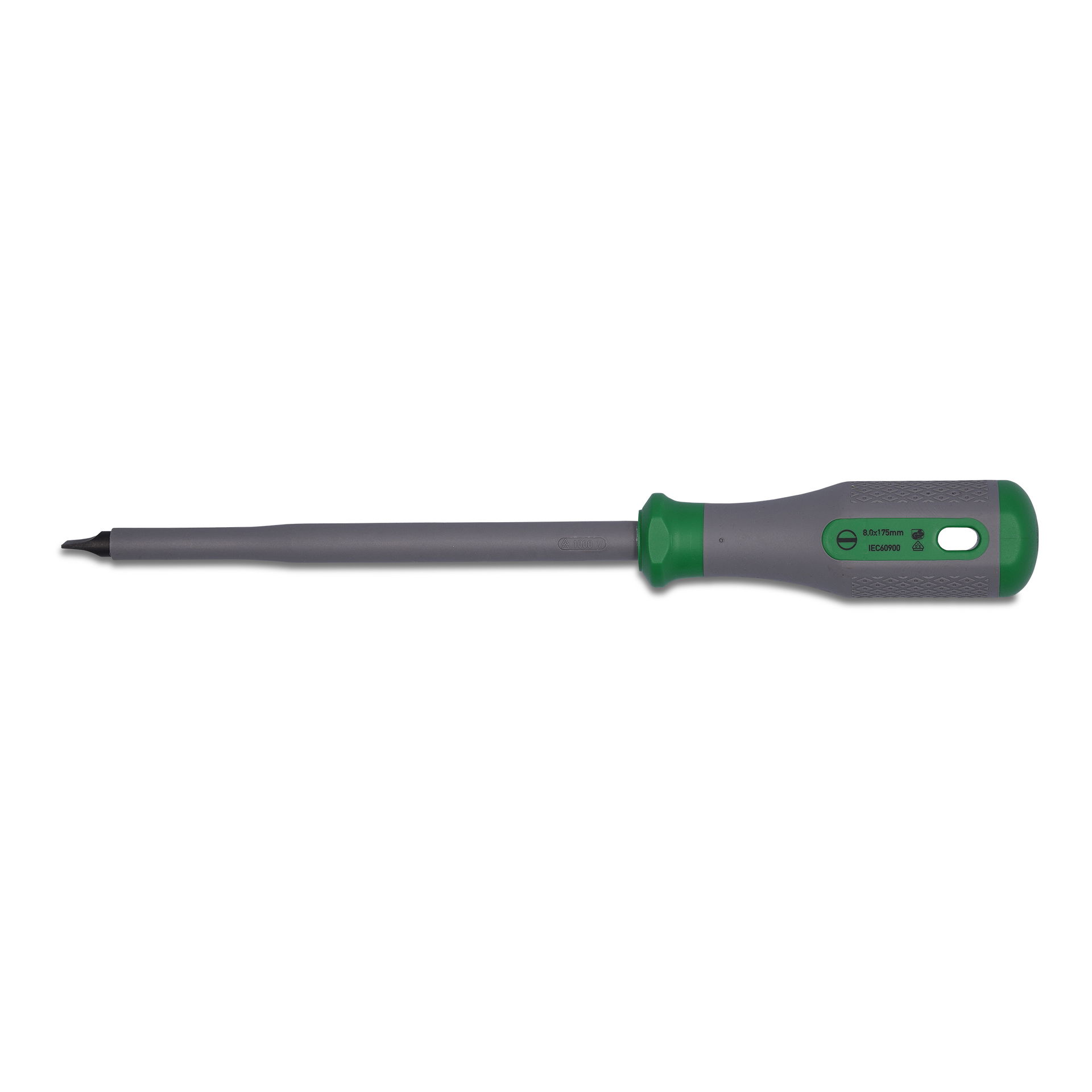 VDE-Schlitzschraubendreher 8,0 x 1,2 x 175 VDE-geprüft grün/grau – Bild 2 von 4