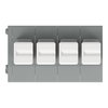 2-Leiter-Leiterplattenklemme Drücker 0,75 mm² grau