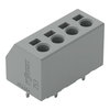 2-Leiter-Leiterplattenklemme 1,5 mm² Rastermaß 5 mm grau