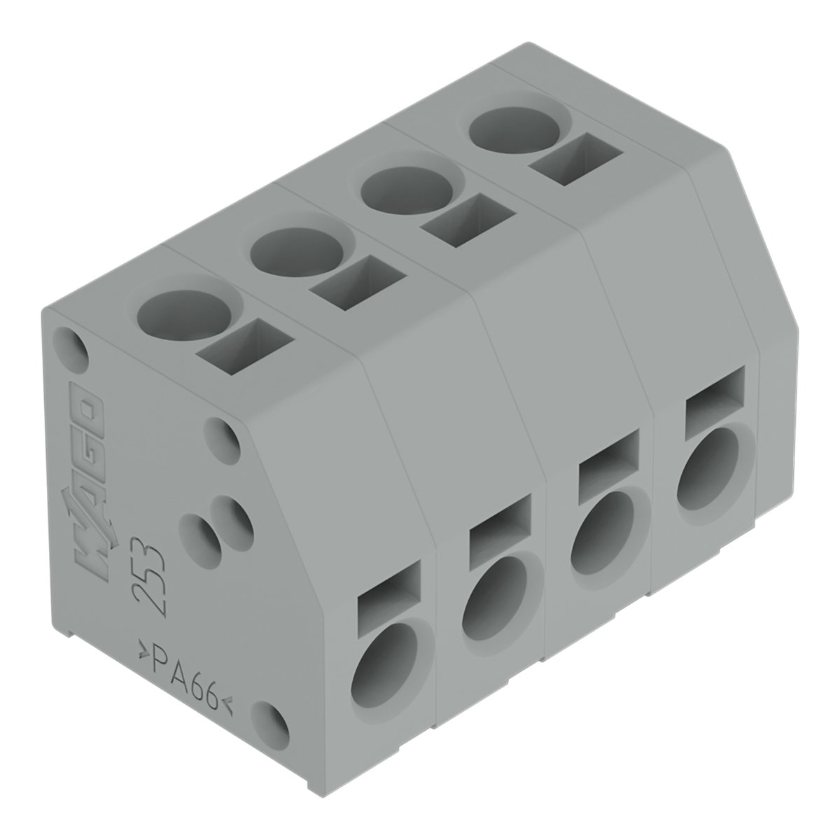 2-Leiter-Leiterplattenklemme 1,5 mm² Rastermaß 5 mm grau