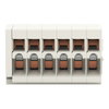 1-Leiter-Federleiste CAGE CLAMP® 1,5 mm² lichtgrau