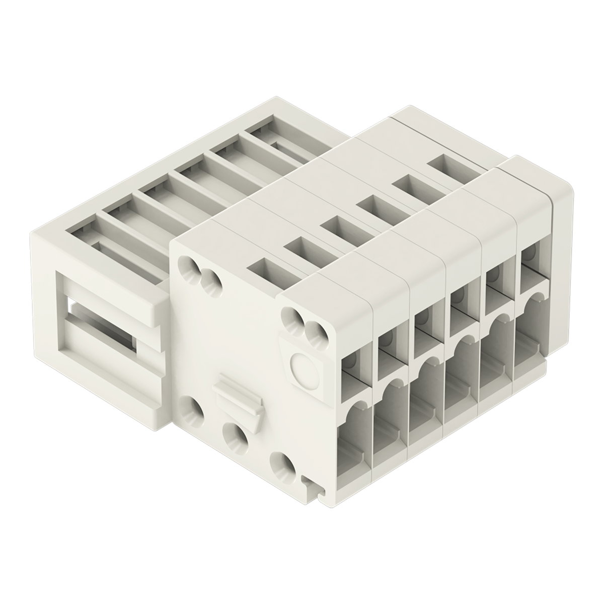 1-Leiter-Stiftleiste CAGE CLAMP® 0,5 mm² lichtgrau