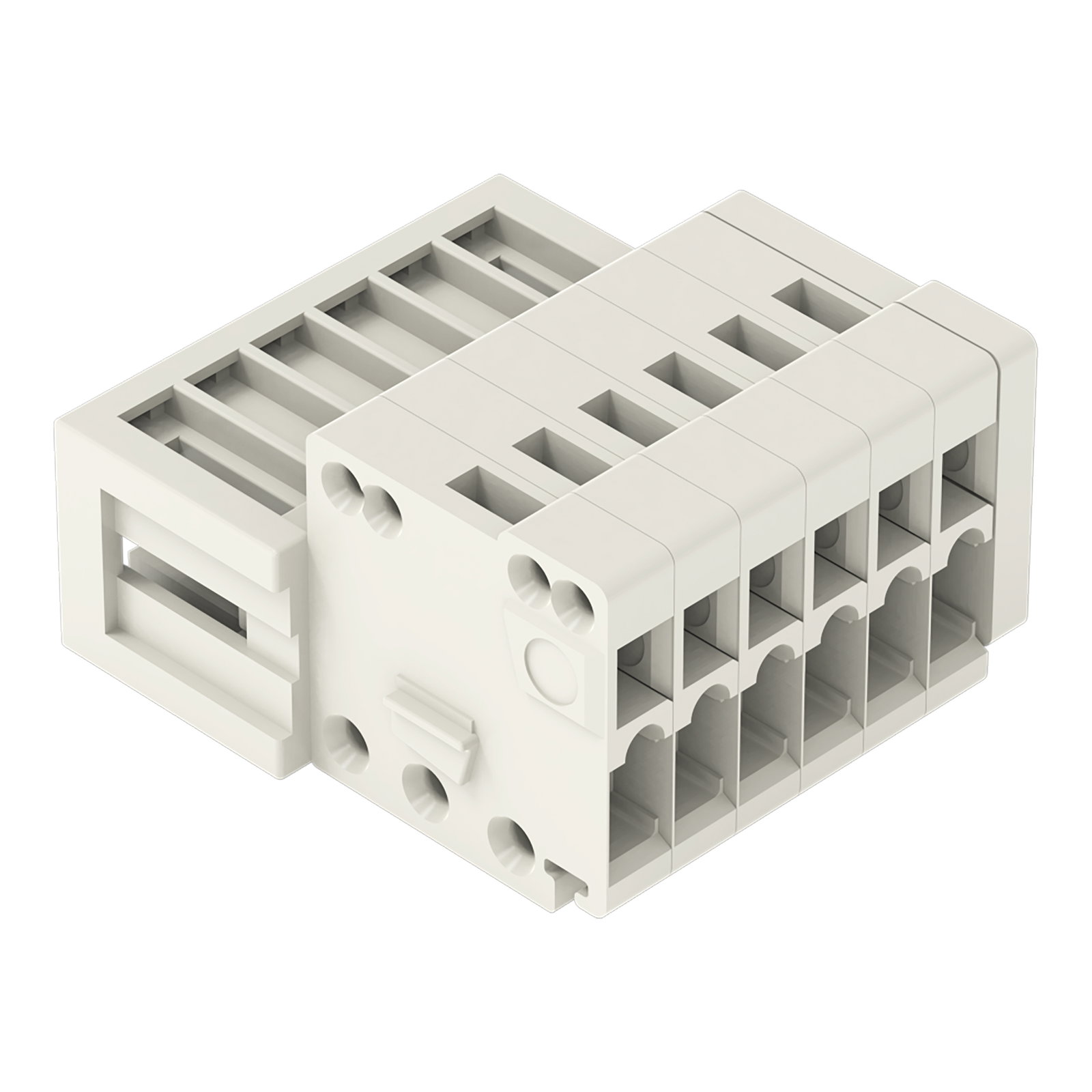 1-Leiter-Stiftleiste CAGE CLAMP® 0,5 mm² lichtgrau