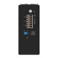 Industrial-Managed-Switch 8 Ports 1000Base-T 4 SFP Gigabit Ethernet Ports metallisch schwarz