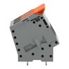 Leiterplattenklemme Hebel 16 mm² grau