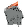 Leiterplattenklemme Hebel 16 mm² grau