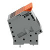 Leiterplattenklemme Hebel 16 mm² grau