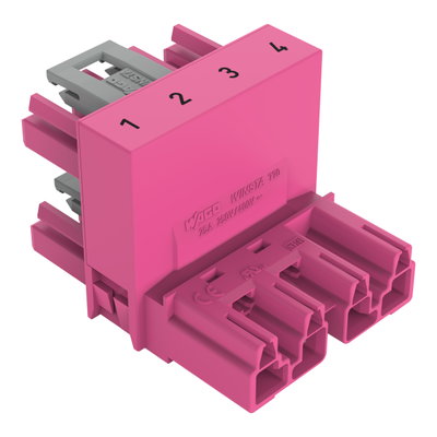 H-Verteiler 4-polig Kod. B pink