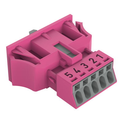 Snap-In-Stecker 5-polig Kod. B pink