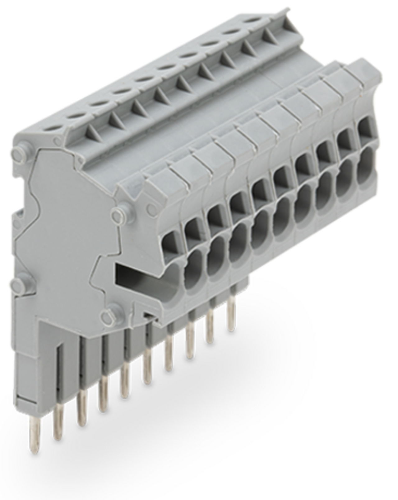 Modularer TOPJOB®S-Steckverbinder anreihbar für Brückerschlitze grau