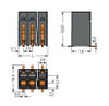 SMD-Leiterplattenklemme Drücker 1,5 mm² schwarz