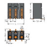 SMD-Leiterplattenklemme Drücker 1,5 mm² schwarz