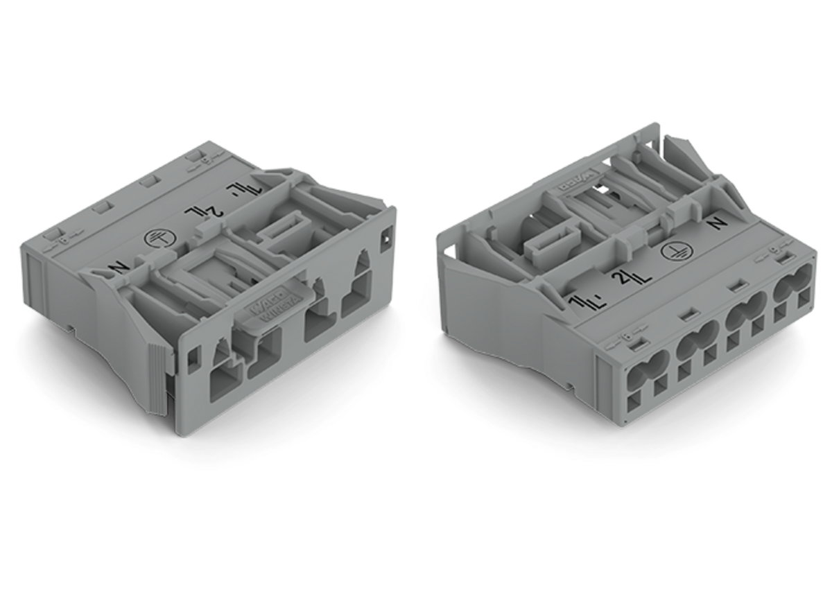 Snap-In-Stecker 4-polig Kod. B grau – Bild 3 von 5