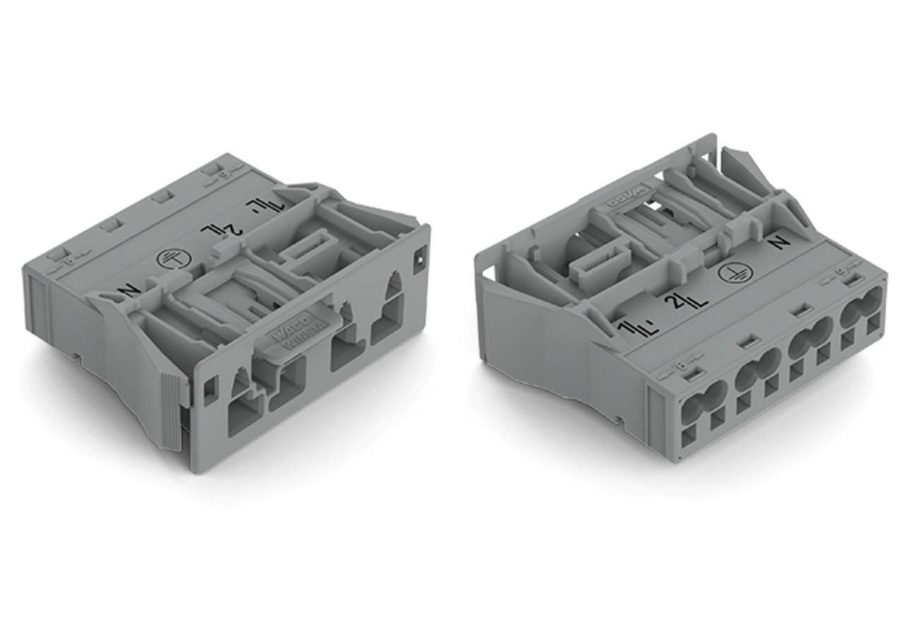 Snap-In-Stecker 4-polig Kod. B grau – Bild 3 von 5