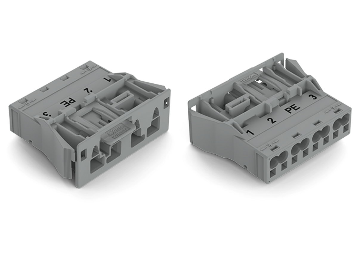 Snap-In-Stecker 4-polig Kod. B grau – Bild 3 von 5