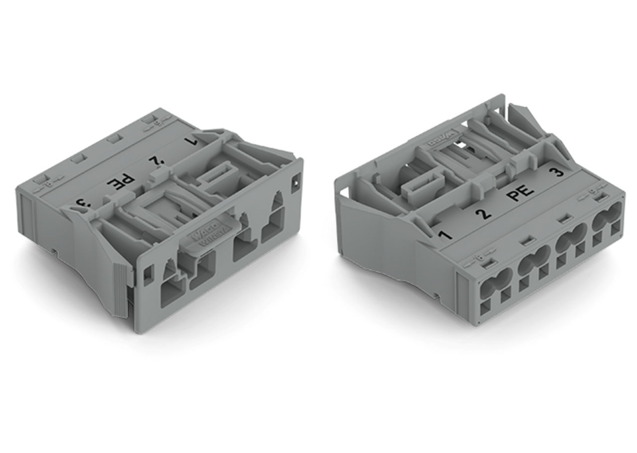 Snap-In-Stecker 4-polig Kod. B grau – Bild 3 von 5