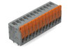 Leiterplattenklemme Hebel 1,5 mm² grau