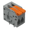 Leiterplattenklemme Hebel 1,5 mm² orange