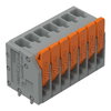 Leiterplattenklemme Hebel 1,5 mm² grau