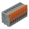 Leiterplattenklemme Hebel 1,5 mm² grau