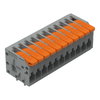 Leiterplattenklemme Hebel 1,5 mm² grau