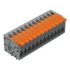 Leiterplattenklemme Hebel 1,5 mm² grau