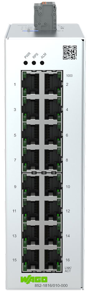 Lean-Managed-Switch 16 Ports 1000Base-T lichtgrau – Bild 2 von 7