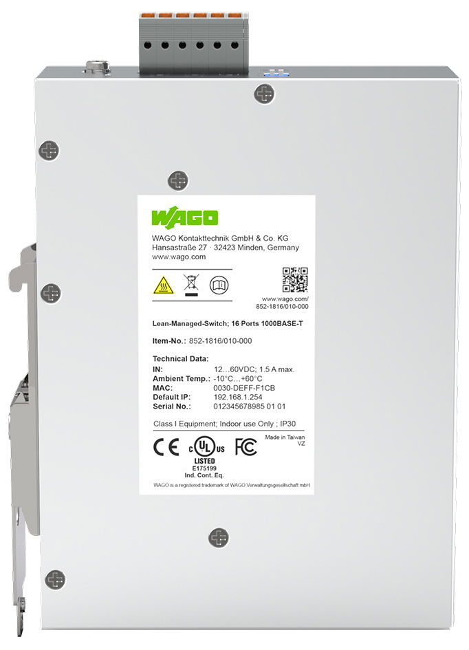 Lean-Managed-Switch 16 Ports 1000Base-T lichtgrau – Bild 4 von 7