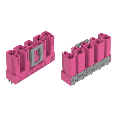 Stecker für Leiterplatten gerade 5-polig pink