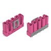 Stecker für Leiterplatten gerade 5-polig pink