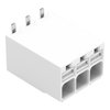 SMD-Leiterplattenklemme Drücker 1,5 mm² weiß