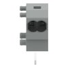 Anreihbare 2-Leiter-Leiterplattenklemme 0,75 mm² Rastermaß 5/5,08 mm grau