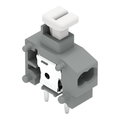 Anreihbare 2-Leiter-Leiterplattenklemme Drücker 0,75 mm² dunkelgrau