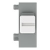 Anreihbare 2-Leiter-Leiterplattenklemme Drücker 0,75 mm² grau