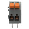 Leiterplattenklemme Hebel 1,5 mm² orange