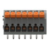 Leiterplattenklemme Hebel 1,5 mm² grau