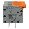 Leiterplattenklemme Hebel 1,5 mm² grau