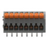 Leiterplattenklemme Hebel 1,5 mm² grau
