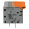 Leiterplattenklemme Hebel 1,5 mm² grau