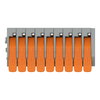 Leiterplattenklemme Hebel 1,5 mm² grau
