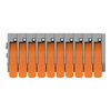 Leiterplattenklemme Hebel 1,5 mm² grau