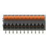 Leiterplattenklemme Hebel 1,5 mm² grau