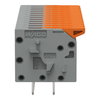 Leiterplattenklemme Hebel 1,5 mm² grau