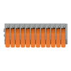 Leiterplattenklemme Hebel 1,5 mm² grau