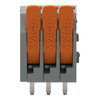 Leiterplattenklemme Hebel 1,5 mm² grau