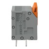 Leiterplattenklemme Hebel 1,5 mm² grau